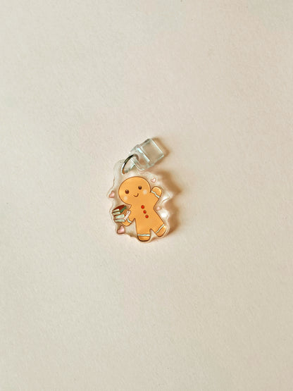 Bookish Gingerbread Man Kindle Charm, Samsung Phones