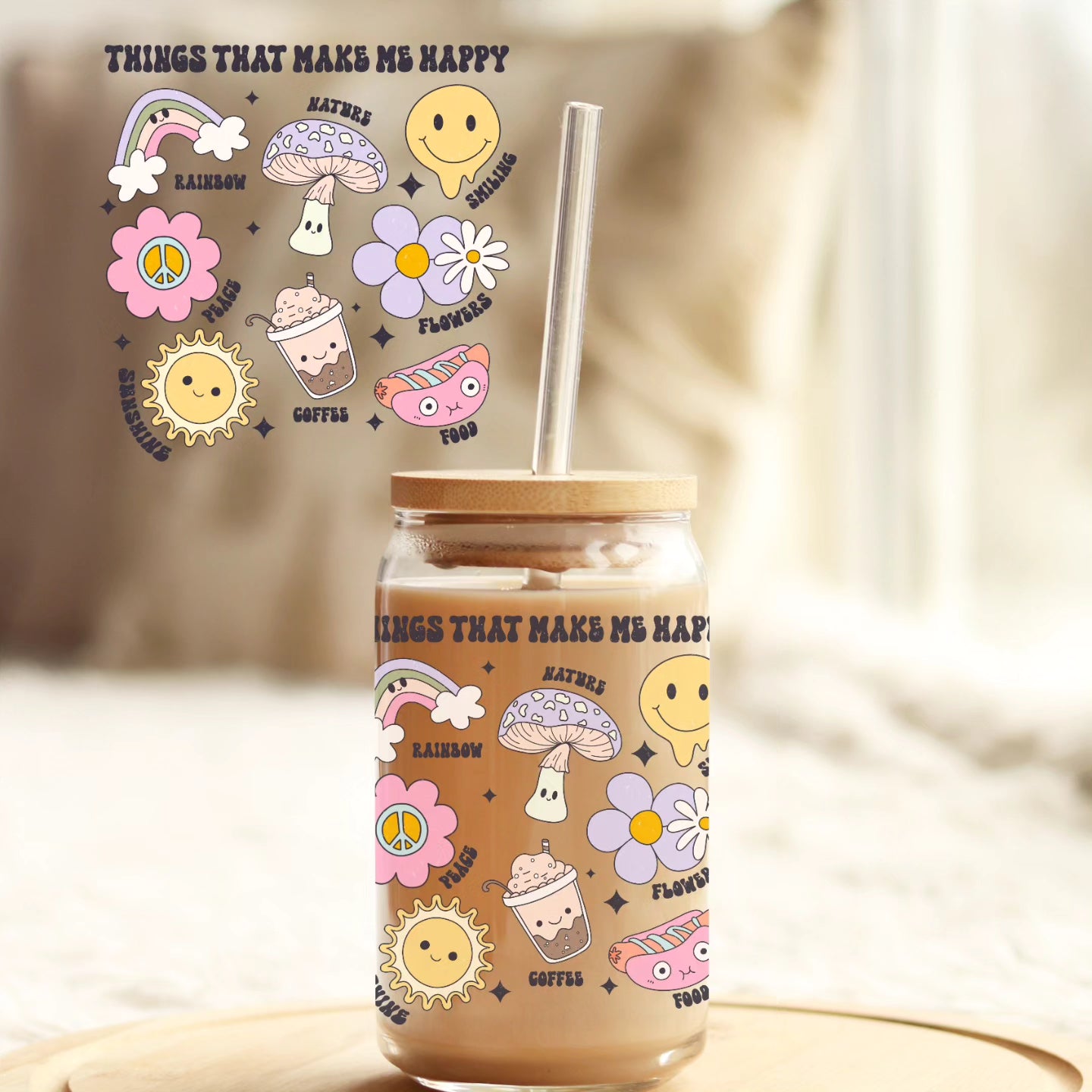 Happy Libbey Glass Cup Set