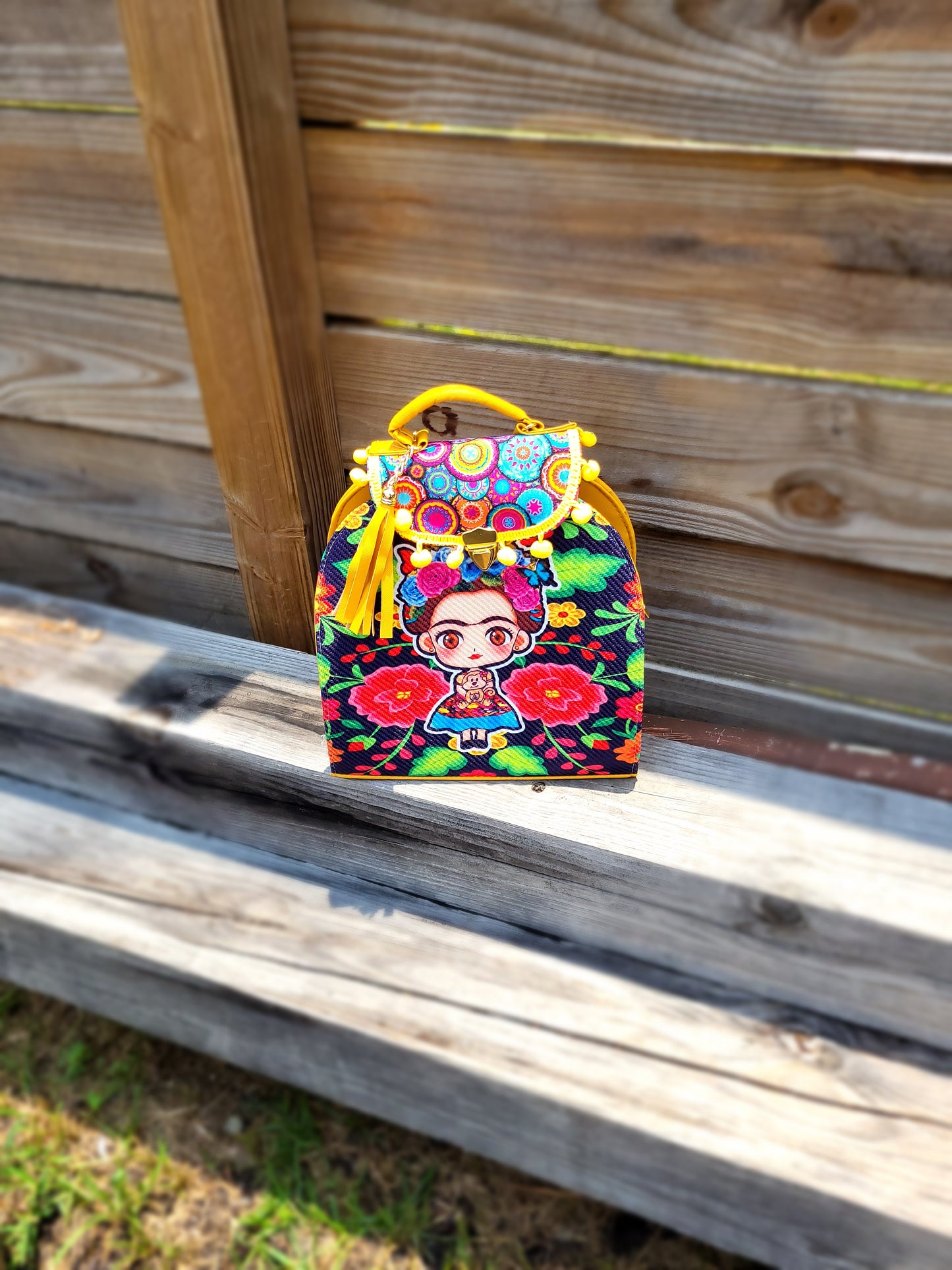 Frida Doll Backpack Purse