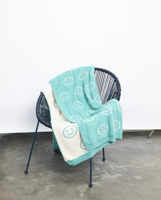 Happy Face Throw Blanket